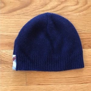 Burberry Children Beanie Navy Blue Sz M